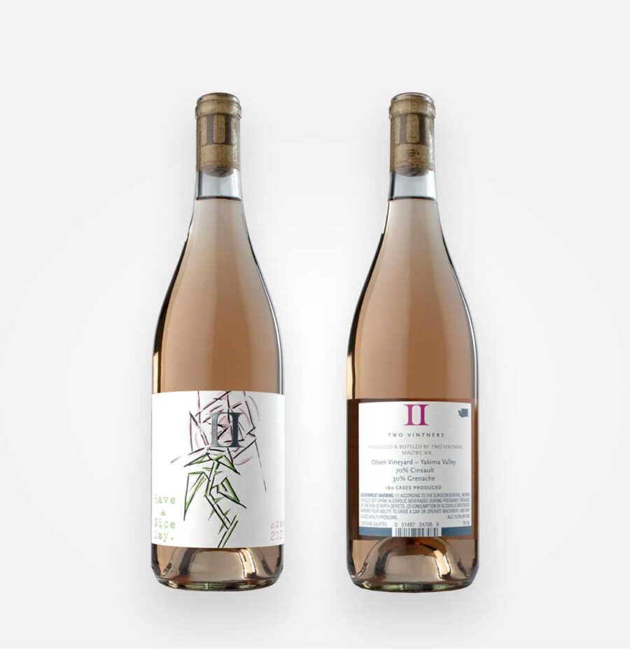 Two Vintners 2020 Have a Nice Day Rosé in the Rising Wines Collective Merry Mix Wine Collection